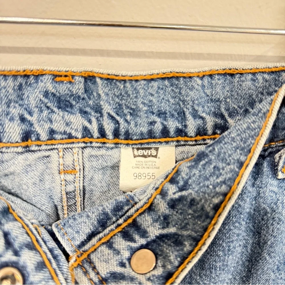 Levi's Blue Denim Mini Skirt - Picture 3 of 4